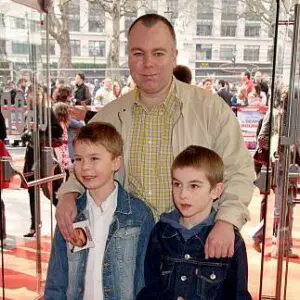 Steve Pemberton with his sons