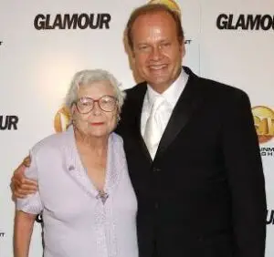 Kelsey Grammer with his mother