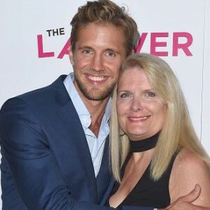Matt Barr with his mother