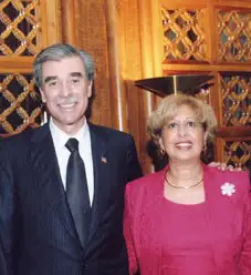 Carlos Gutierrez with his wife
