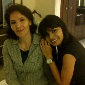 Sherlyn Chopra with her mother