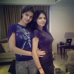 Sherlyn Chopra with her sister