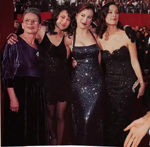 Meg Tilly with her mother & sister