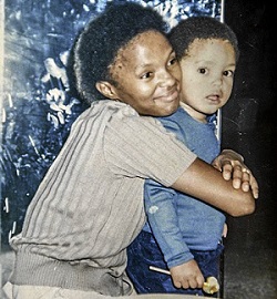 Trevor Noah with his mother