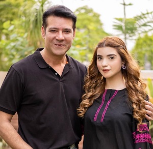 Moammar Rana with his daughter