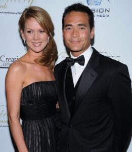 Mark Dacascos with his wife