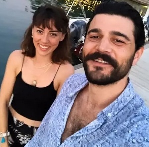 Burak Sevinç with his ex-girlfriend