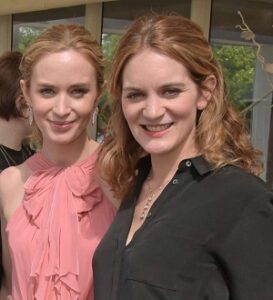 Emily Blunt with her sister Felicity