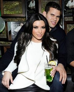 Kim Kardashian with her ex-husband Kris