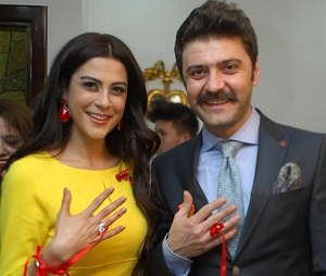 Asena Tuğal with her husband