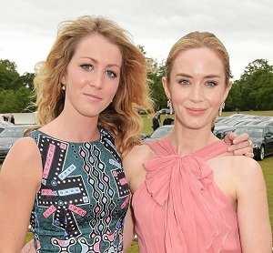 Emily Blunt with her sister Susannah