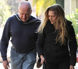 Teresa Palmer with her father